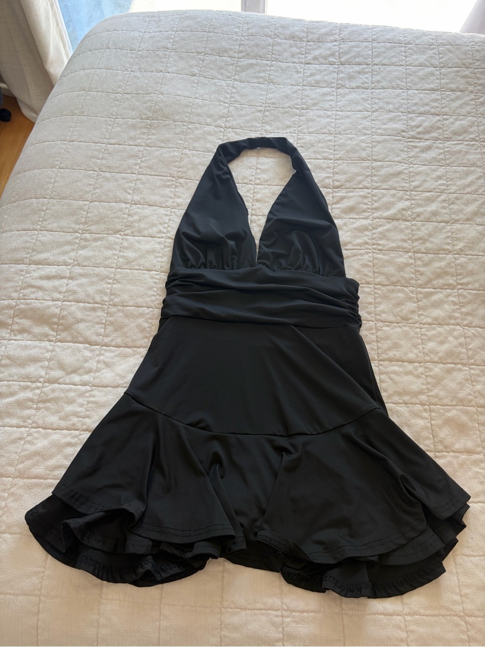 Women's Black Halter Romper Dress - Classic Halter Neck Jumpsuit